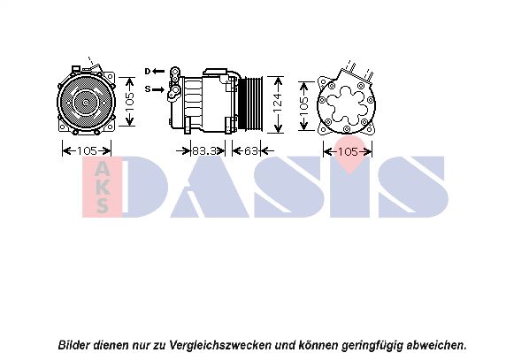AKS DASIS Kompressori, ilmastointilaite 850103N